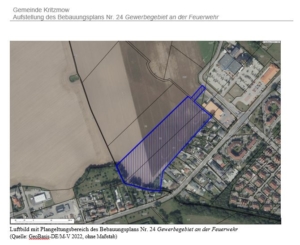 Gemeinde Kritzmow Aufstellung des Bebauungsplans Nr. 24